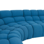 Bubble Sofa Designer Curved Net Velvet Corner Sofa by Roche Boboies