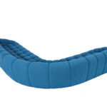 Bubble Sofa Designer Curved Net Velvet Corner Sofa by Roche Boboies