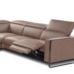 Recliner Leather L Shaped Sectional Reclining Living Room Sofa