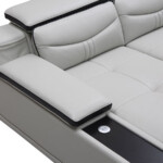 Bumper Sectional Genuine Leather Sofa New Living Room Furniture