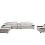 Bumper Sectional Genuine Leather Sofa New Living Room Furniture