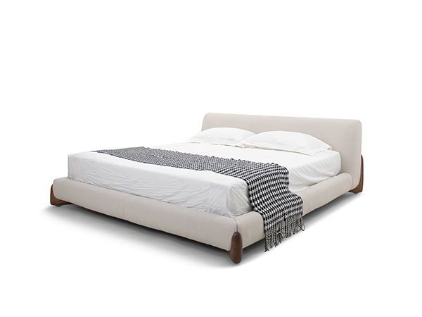 King Size Velvet Bed Modern Minimalist Queen Bed