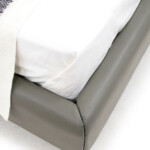 Upholstered Bed King Queen Size Bedroom Leather Bed