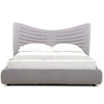 Upholstered Bed King Queen Size Bedroom Leather Bed