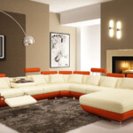 U Shaped Chaise Gunuine Sofa Colorful Recliner Furniture