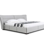 Upholstered Luxury Soft Bed King Queen Size Solid Wood Frame Leather Bed