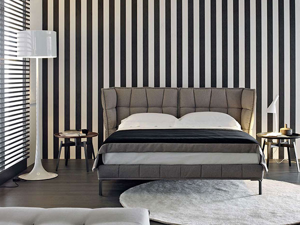 Bedroom Furniture Modern Upholstered Genuine Leather Italian Luxury Bed