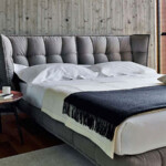 Bedroom Furniture Modern Upholstered Genuine Leather Italian Luxury Bed
